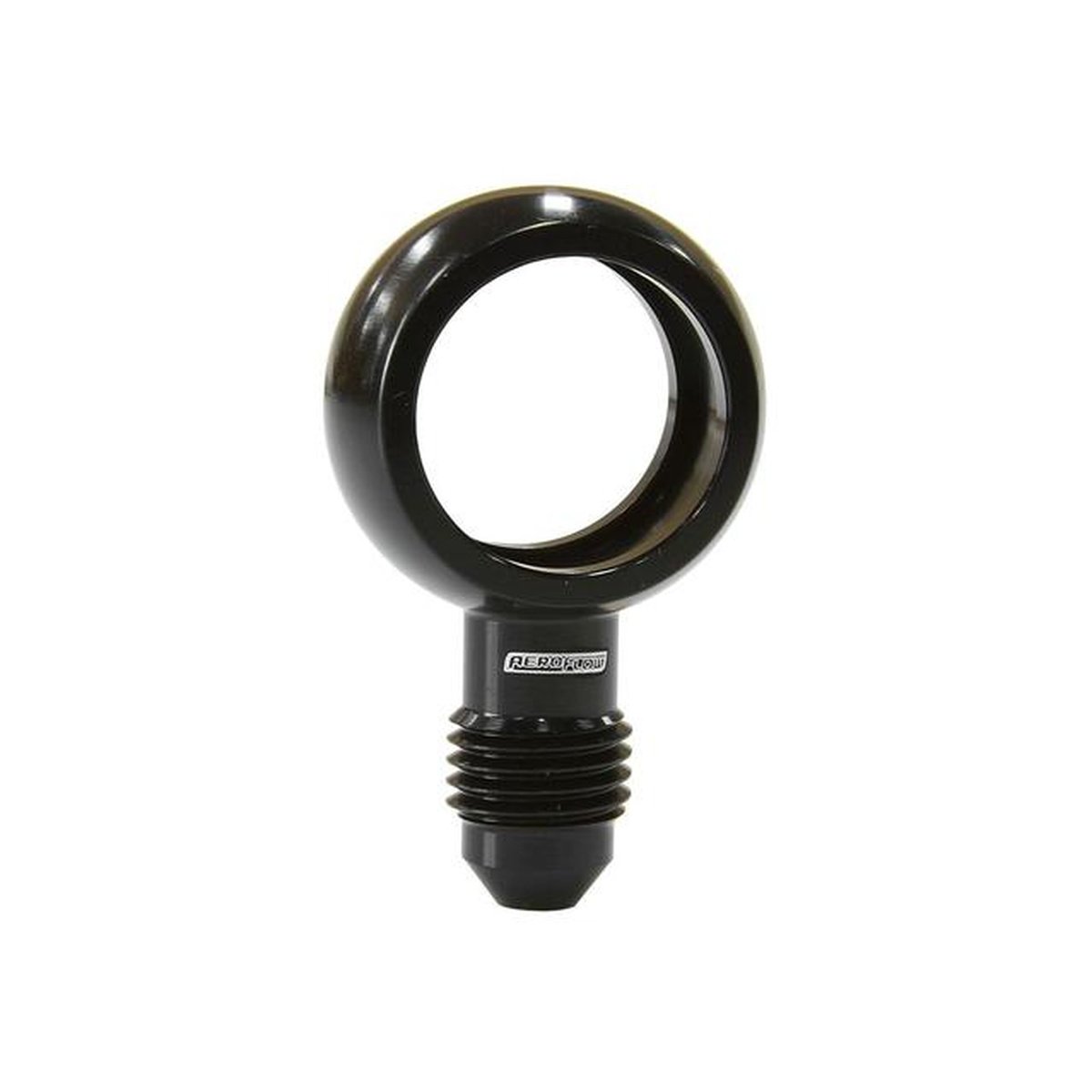 Aeroflow AF726-04BLK 18mm I.D Banjo To -4AN Straighblack