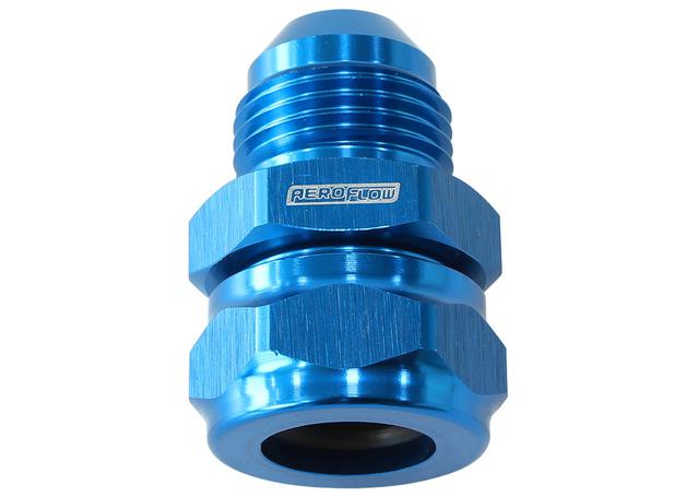 Aeroflow 3/8" Barb To -6AN Adapter Blue