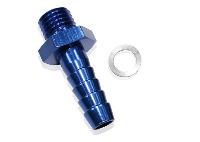 Aeroflow AF746-04 Metric M14x1.5 To 5/8" Barb Blue Use With 49-1015 Pump