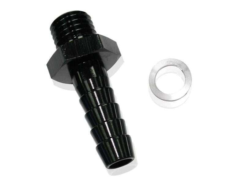 Aeroflow AF746-03BLK Metric M14x1.5 To 1/2" Barb Black Use With 49-1015 Pump