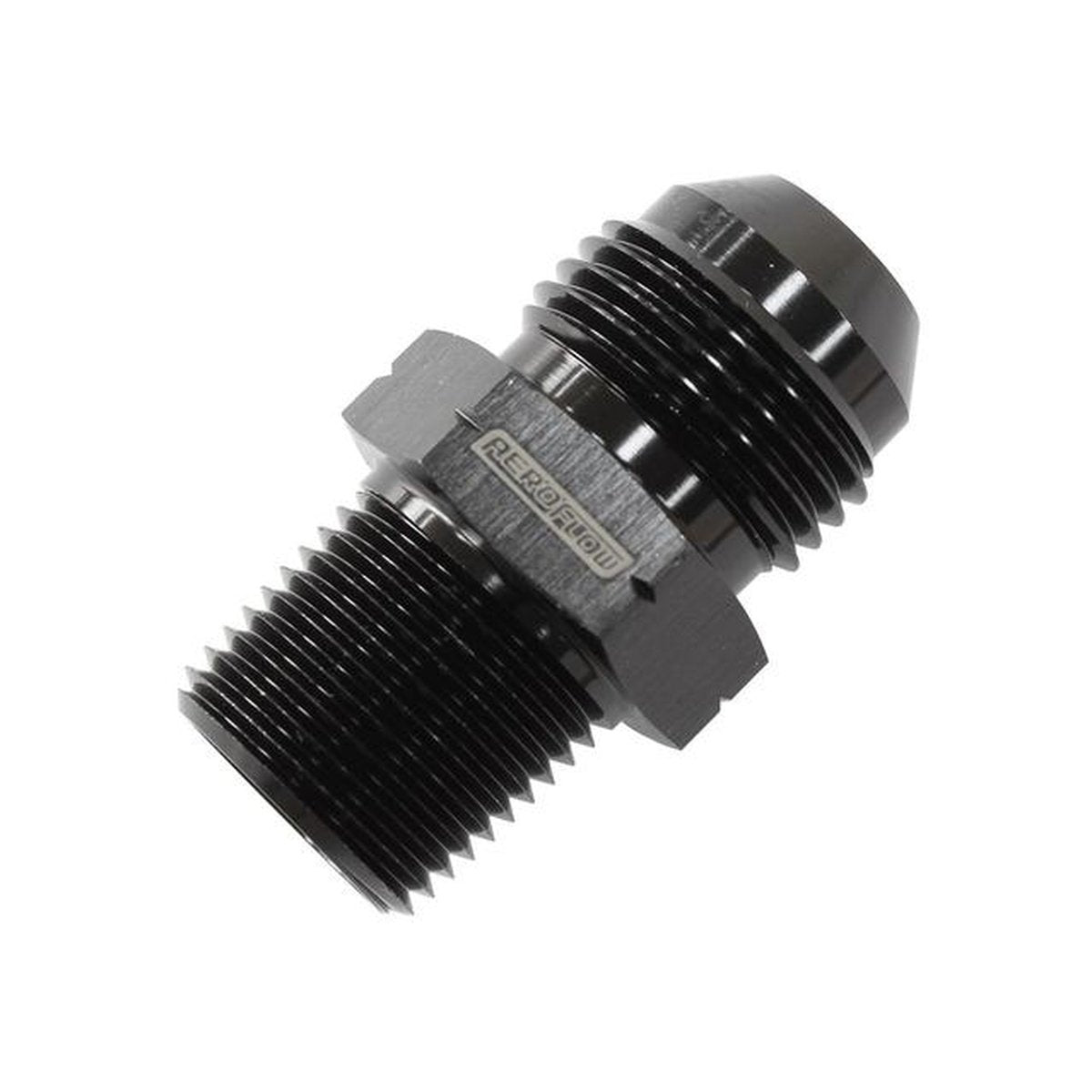 Aeroflow AF756-06BLK 1/4" Bsp Tapered To -6AN British Std Pipe Tapered