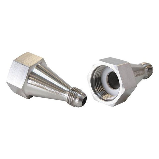 Aeroflow AF758-06 Nitrous Bottle Adapter -6AN Steel Finish Filter Included