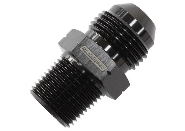 Aeroflow AF758-10BLK 1/2" Bsp Tapered To -10AN British Std Pipe Tapered