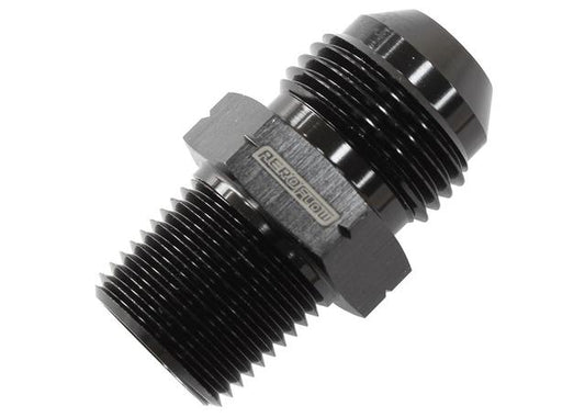 Aeroflow AF755-06BLK 1/8" Bsp Tapered To -6AN British Std Pipe Tapered