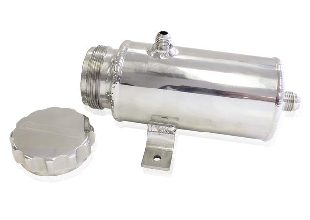 Aeroflow AF77-1014 Universal Power Steer Tank 8" X 3.5" With -8 Polished