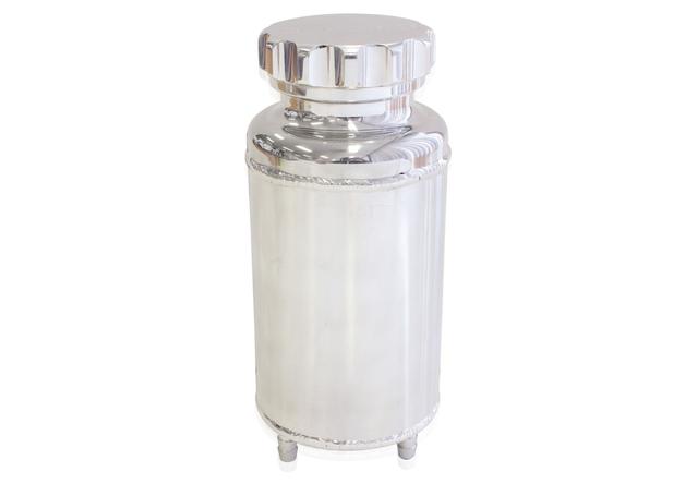 Aeroflow AF77-1015 Universal Radiator Overflow Tank 8" X 3.5" -4 ORB Polished