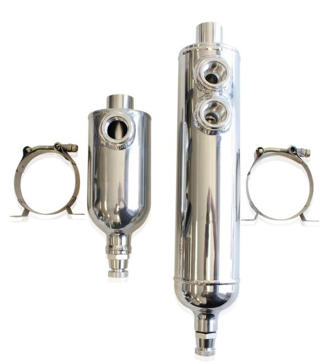 Aeroflow AF77-1017 Universal Breather Tank F/Male 2x -12ORB 13" X 3" Polished