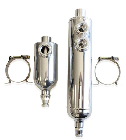 Aeroflow AF77-1017 Universal Breather Tank F/Male 2x -12ORB 13" X 3" Polished