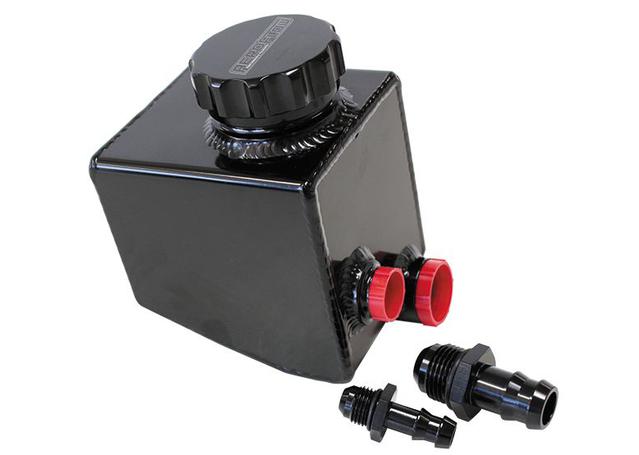 Aeroflow AF77-1020BLK Power Steering Reservoir Barb Fittings Inc -10 & -6 ORB Fits Chev LS