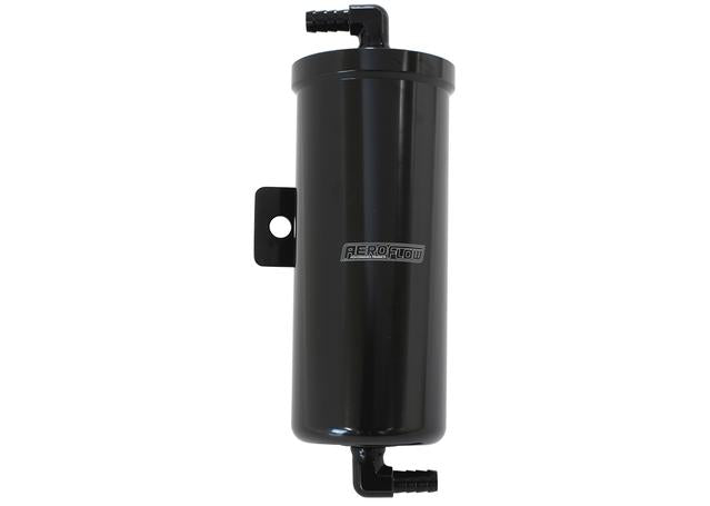 Aeroflow AF77-1029BLK Universal Overflow Tank Black Finsh Compact Design