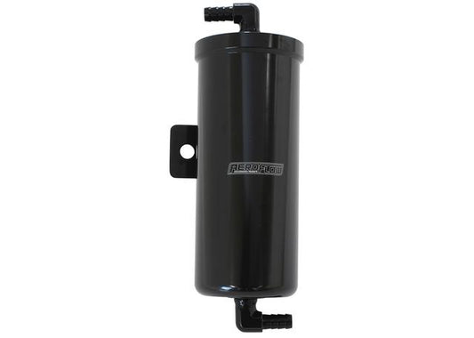 Aeroflow AF77-1029BLK Universal Overflow Tank Black Finsh Compact Design