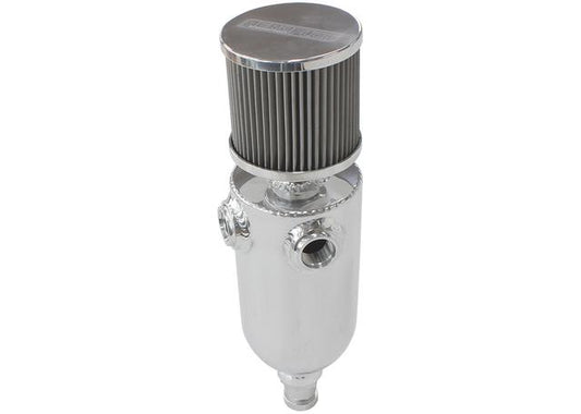 Aeroflow AF77-1030 Universal Breat Tank 2X -8ORB 6.5X3.5" S/S Billet Breather