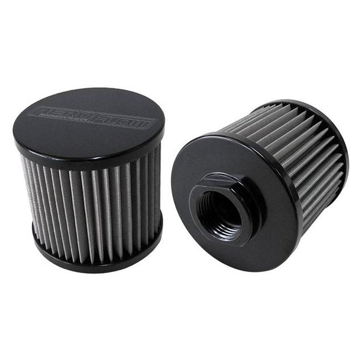 Aeroflow AF77-2001BLK -12AN S/S Billet Breather With Female -12AN Re-Usable