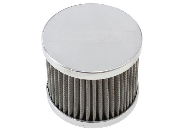 Aeroflow AF77-1002 Universal Breather Tank -8AN S/S Billet Breather