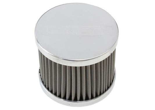 Aeroflow AF77-1002 Universal Breather Tank -8AN S/S Billet Breather