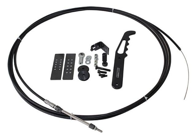 Aeroflow AF80-1000BLK Chute Release Cable Kit 18 Feet Of Cable Black Kit