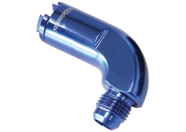 Aeroflow AF803-02 90Deg Push On Fuel Fitting 3/8" Return Side -6AN Fits Chev LS1 LT1