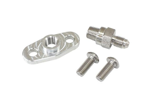 Aeroflow Turbo Oil Feed Plate 1/8" NPT -4AN Adapter