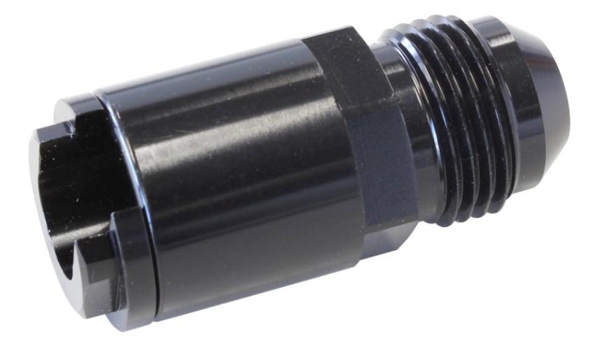 Aeroflow AF808-01BLK Push On Fuel Fitting 5/16 Return Side Black -6AN Fits Chev LS1 LT1