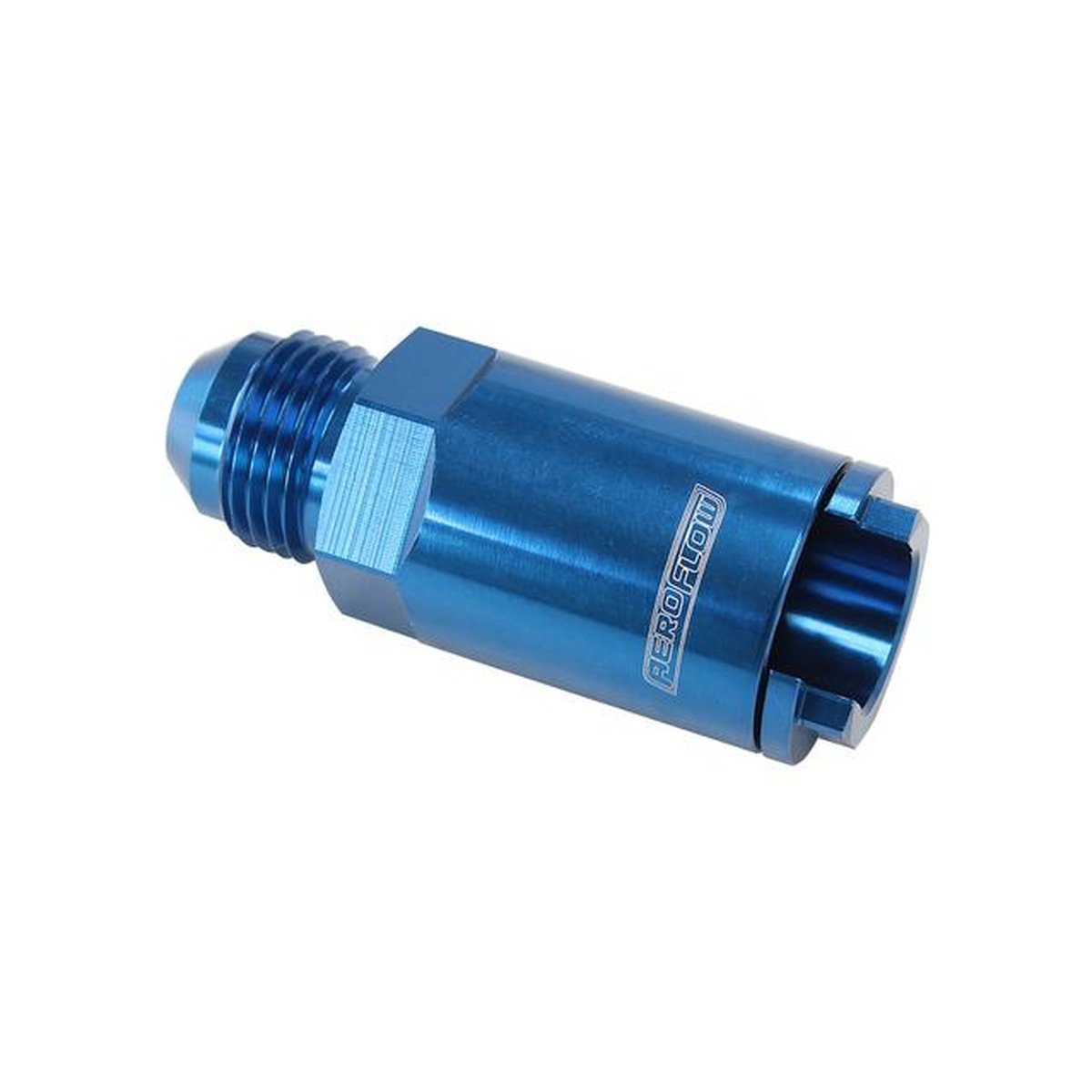 Aeroflow Push On Fuel Fitting fits LS & LT 1/2" Hose To -8AN Blue