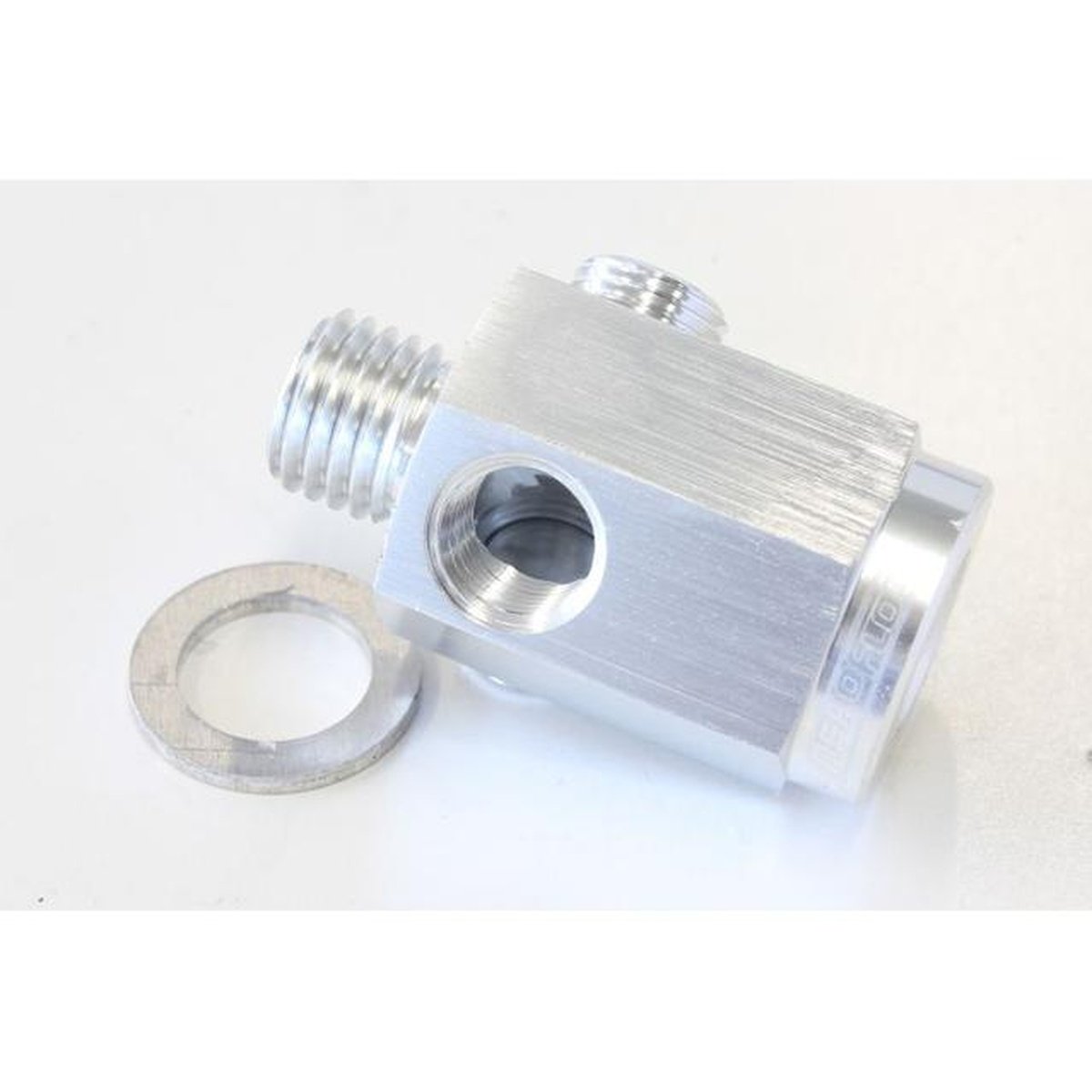 Aeroflow AF810-M12-02S M12 X 1.5 Extension With 1/8" Npt Port Silver
