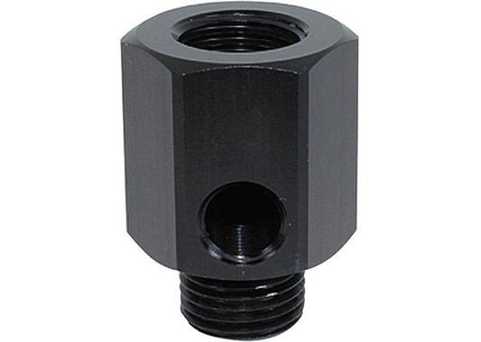 Aeroflow AF810-M14-02BLK M14 X 1.5 Extension With 1/8" Npt Port Black