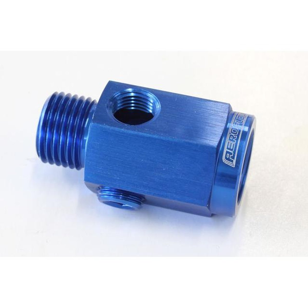 Aeroflow AF810-M16-02 M16 X 1.5 Extension With 1/8" Npt Port Blue