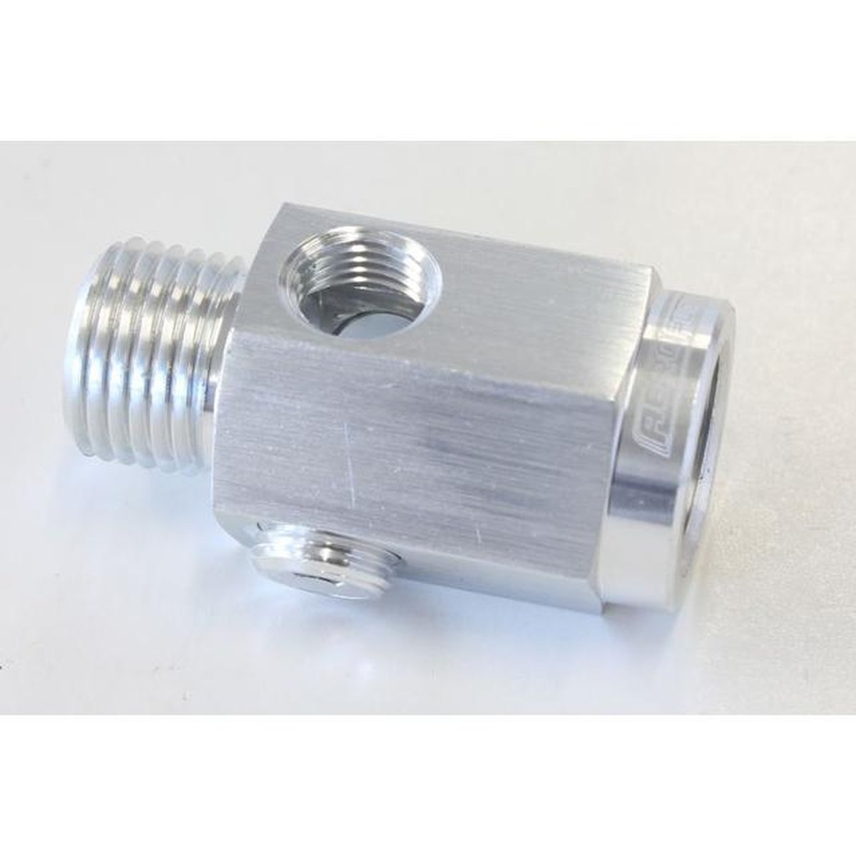 Aeroflow AF810-M16-02S M16 X 1.5 Extension With 1/8" Npt Port Silver