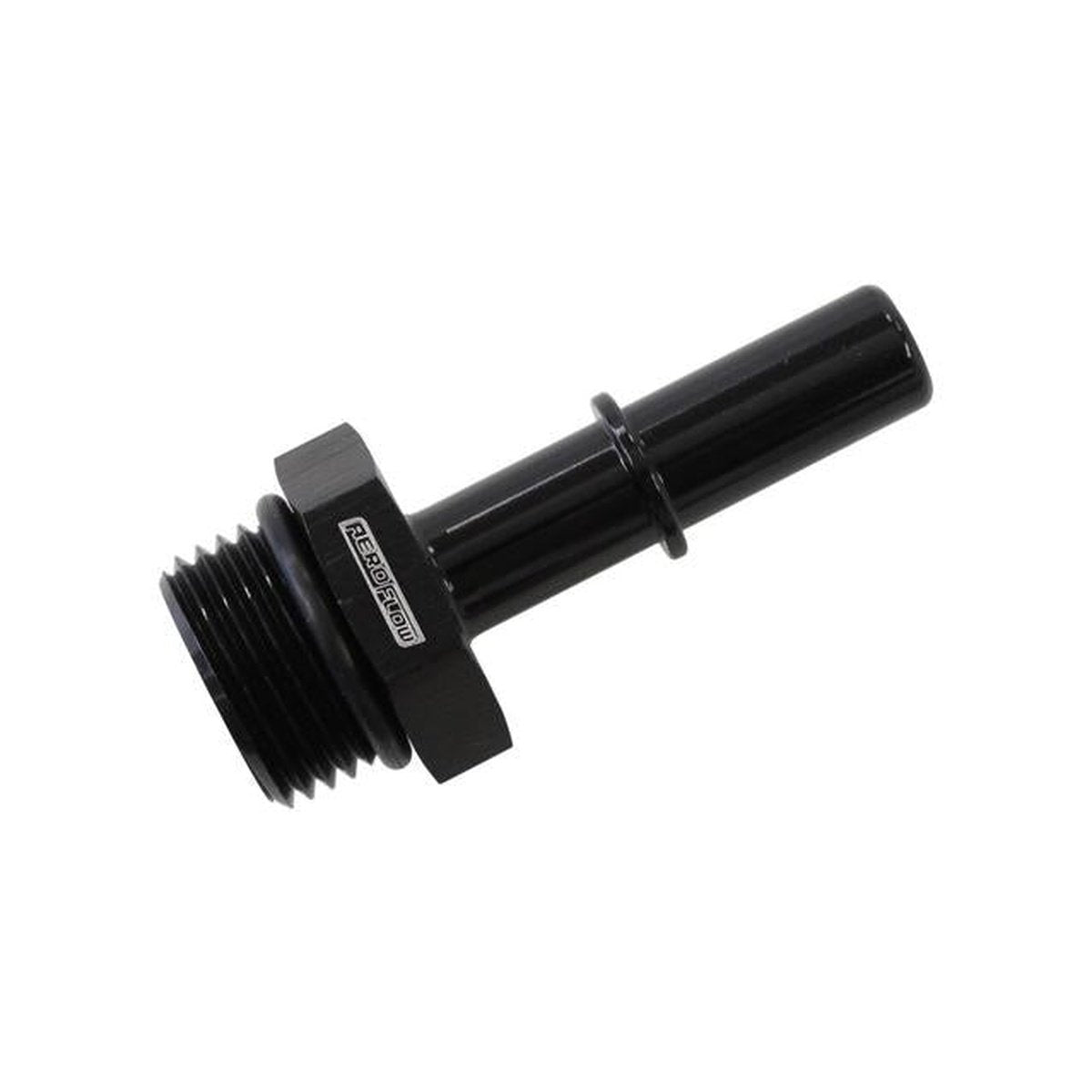 Aeroflow Push On 5/16" EFI Fitting To -10 ORB Male Black