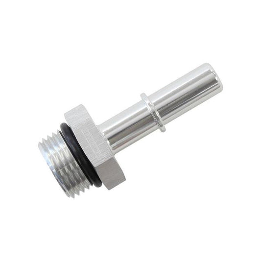 Aeroflow Push On 3/8" EFI Fitting To -8 ORB Male Silver