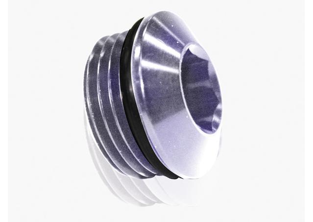 Aeroflow AF813-06S ORB Slimline Port Plug -6AN Silver Finish