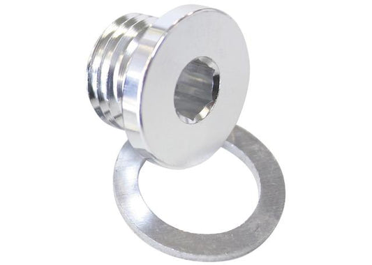 Aeroflow AF814-M14S Metric Port Plug M14 X 1.5 Silver Low Profile Hex Plug
