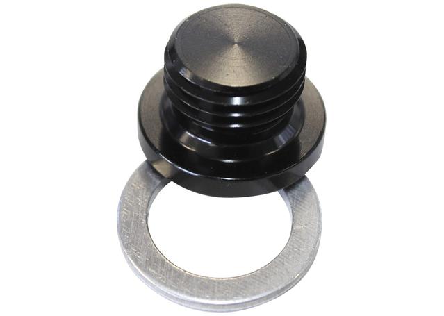 Aeroflow AF814-M12BLK Metric Port Plug M12 X 1.5 Black Low Profile Hex Plug
