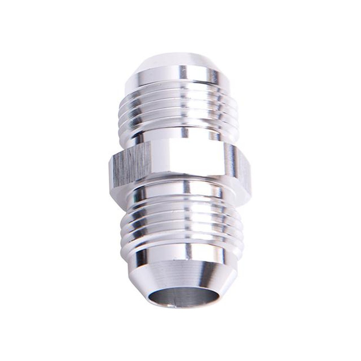 Aeroflow AF815-06S Male Flare Union Silver -6AN To -6AN Straight