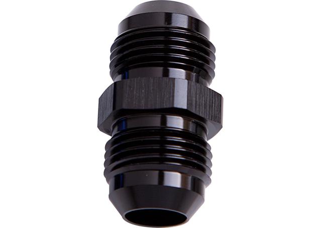 Aeroflow AF815-04BLK Male Flare Union Black -4AN To -4AN Straight