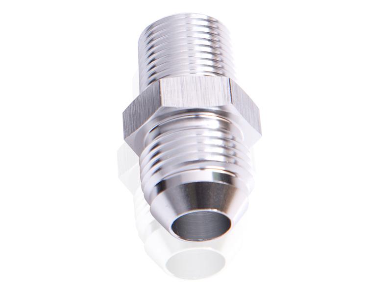 Aeroflow AF816-06-08S Male Flare -6AN To 1/2" Npt Silver Adapter