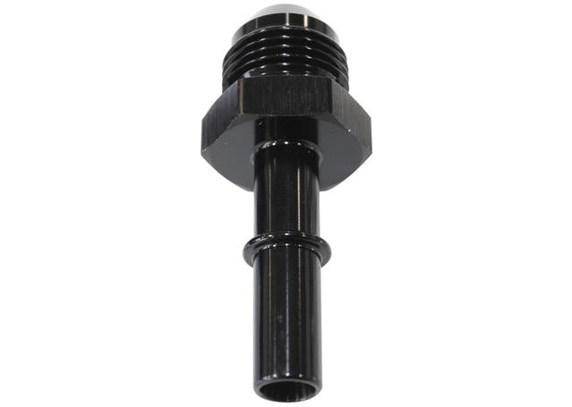 Aeroflow AF817-01BLK EFI Fuel Fitting -6 Push In To 5/16 Male Hard Tube Black