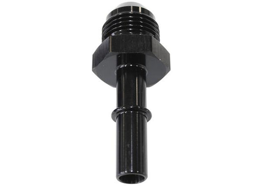 Aeroflow AF817-01BLK EFI Fuel Fitting -6 Push In To 5/16 Male Hard Tube Black