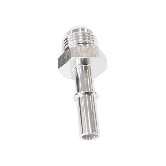 Aeroflow AF817-01S EFI Fuel Fitting -6 Push In To 5/16 Male Hard Tube Silver