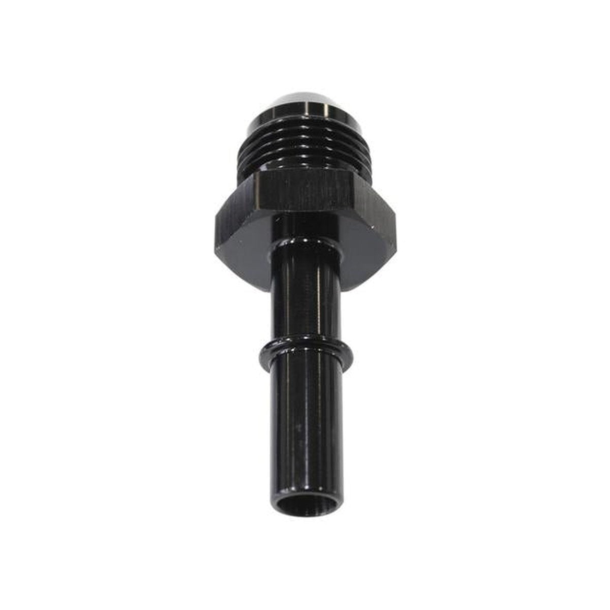Aeroflow AF817-03BLK EFI Fuel Fitting -8 Push In To 3/8 Male Hard Tube