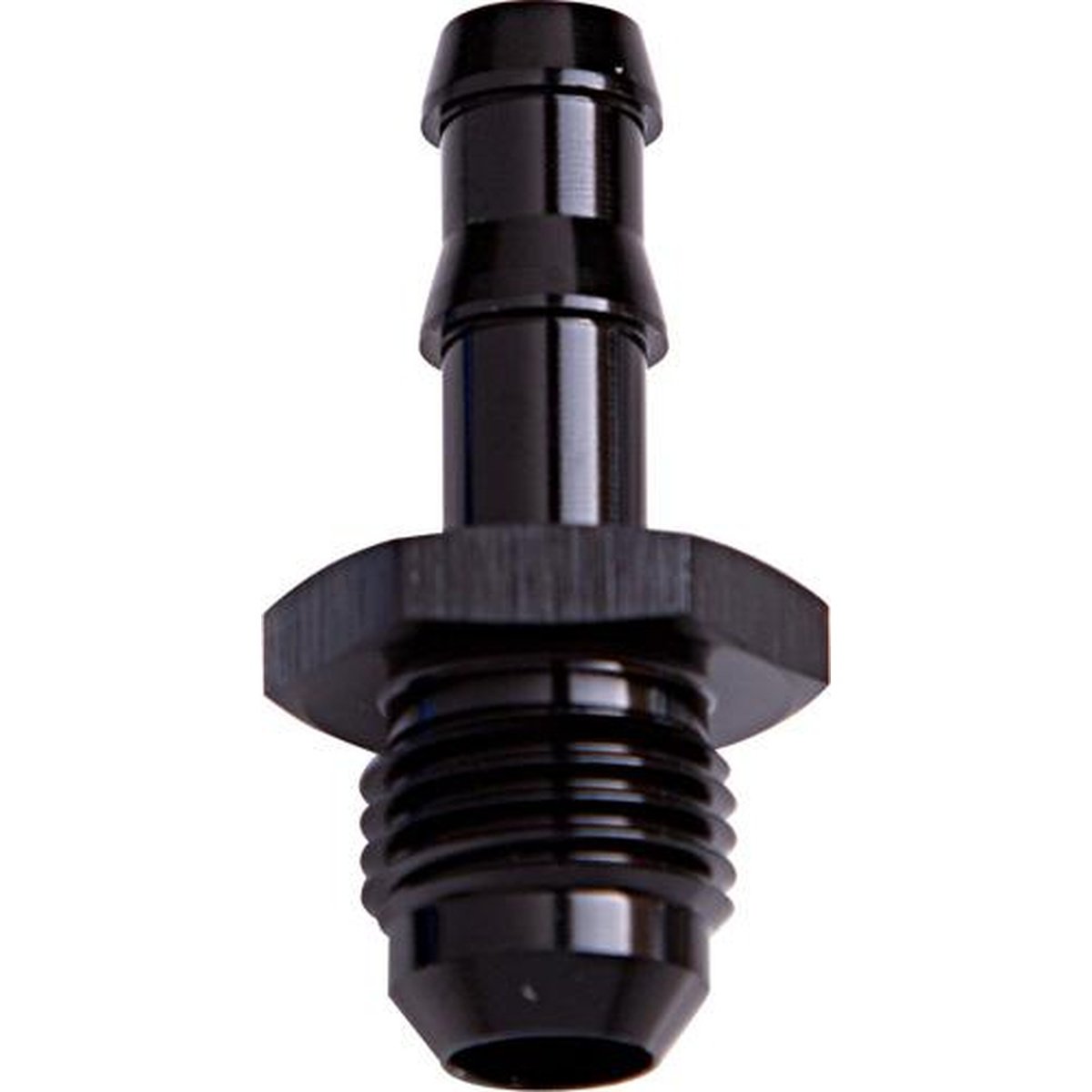 Aeroflow AF817-06BLK 3/8" Barb To -6AN Adapter Black Male