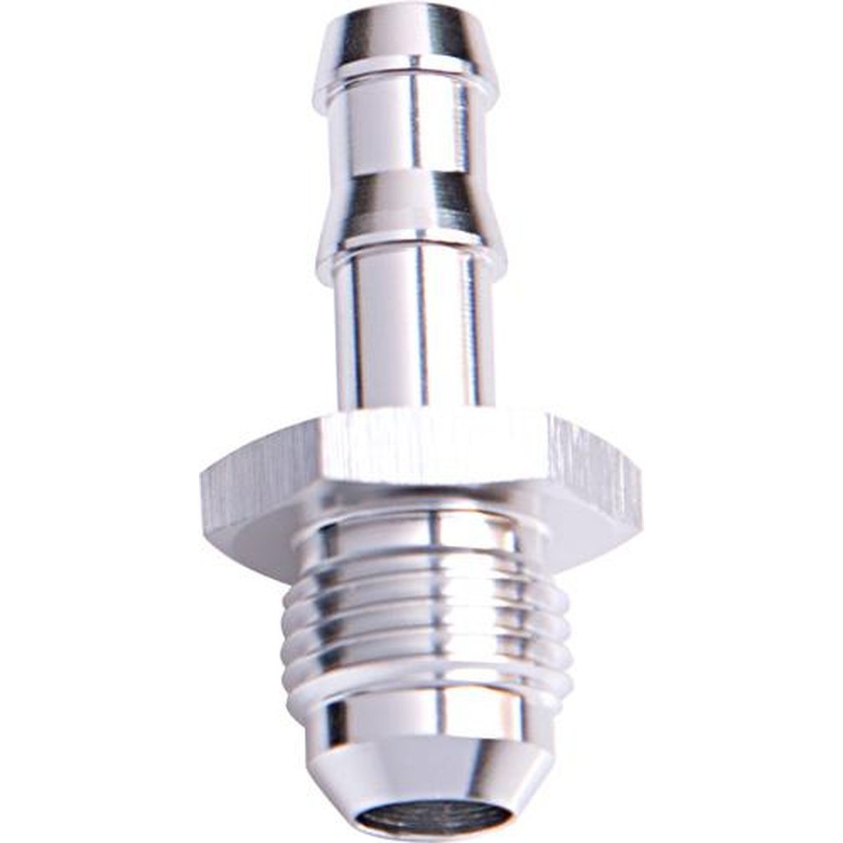 Aeroflow AF817-06S 3/8" Barb To -6AN Adapter Silver Male