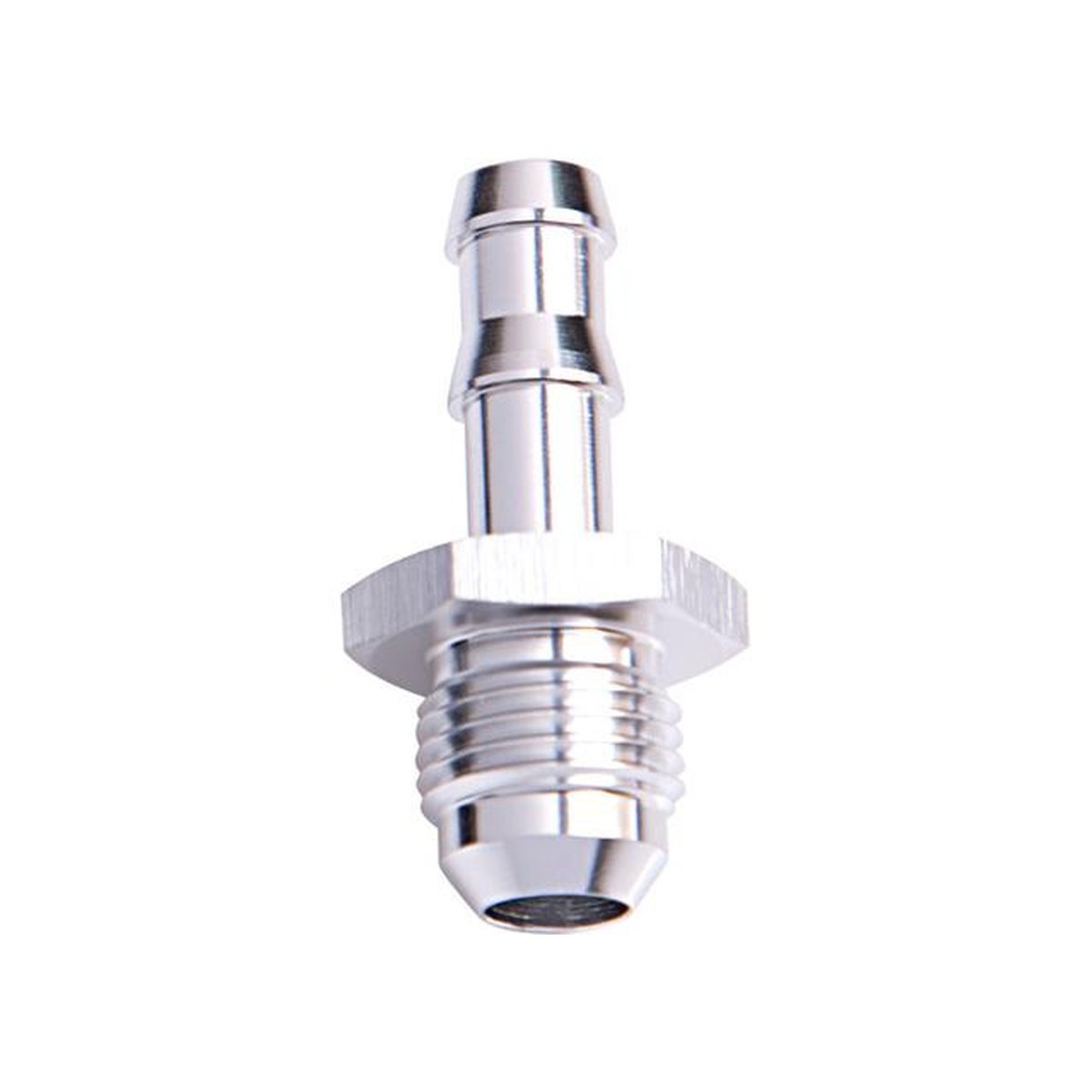Aeroflow AF817-06-08S 3/8" Barb To -8AN Adapter Silver Male