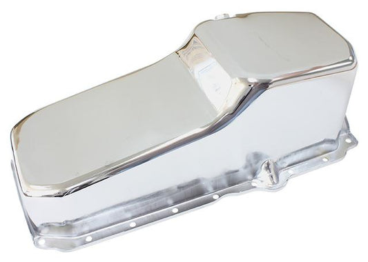 Aeroflow AF82-9414C Stock Oil PAN Suits SBC Late 86 On Rh/Side Dipstick Chrome