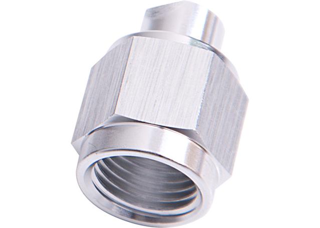Aeroflow AF820-12S Flare Cap Female -12AN Silver -12AN Female Blank Off