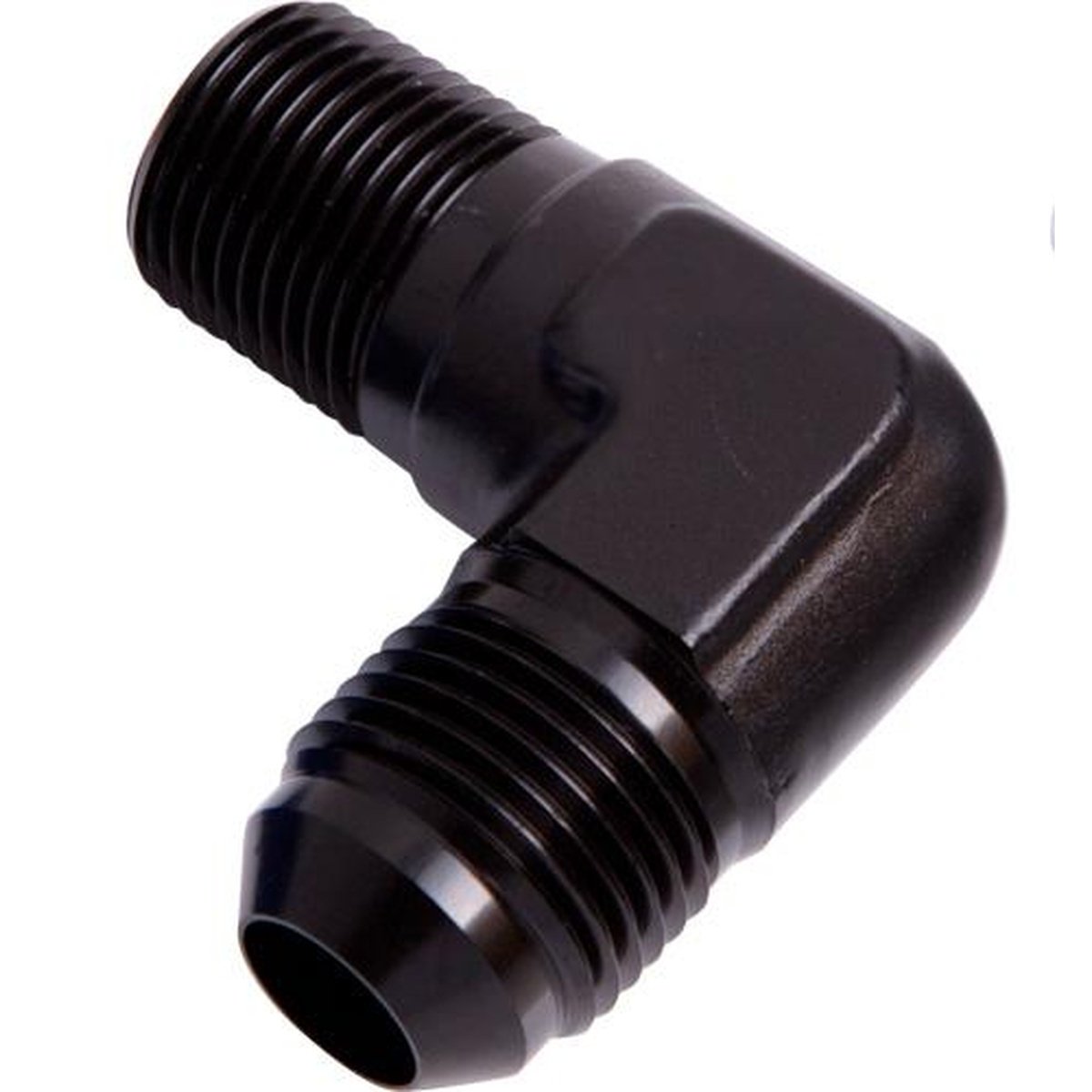Aeroflow AF822-06-06BLK Male 90Deg 3/8" Npt To -6AN Black