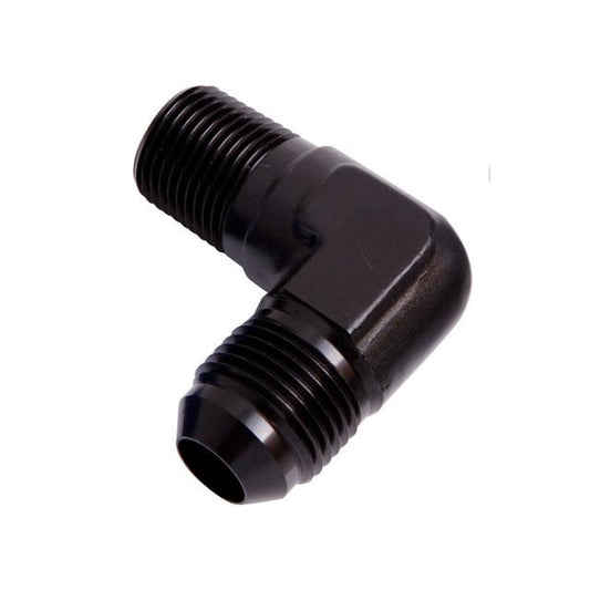 Aeroflow AF822-06-02BLK Male 90Deg 1/8" Npt To -6AN Black