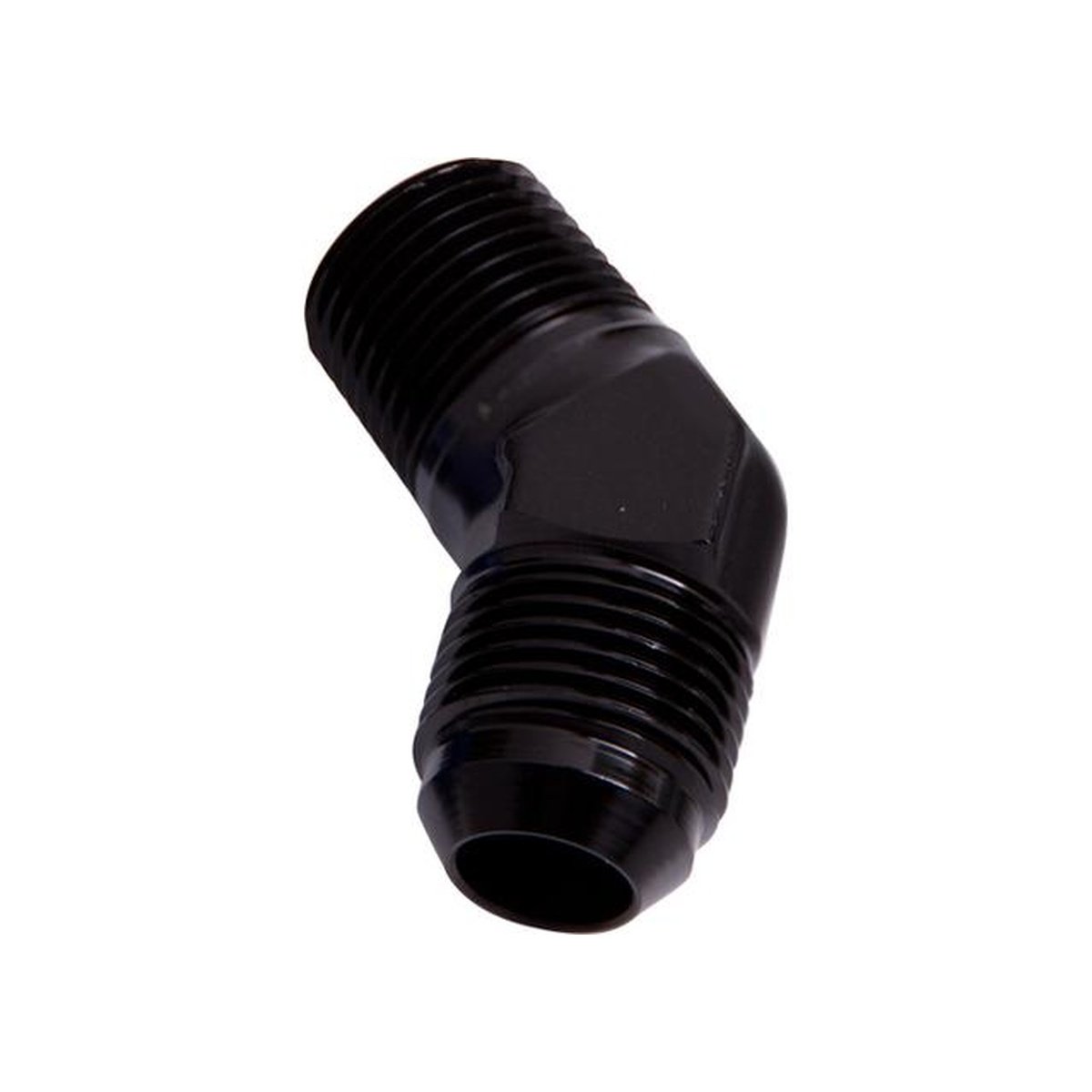 Aeroflow AF823-10BLK Male 45Deg 1/2" Npt To -10AN Black