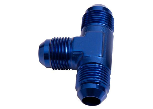 Aeroflow AF824-03 Male Flare Tee -3AN Blue All Sides Male AN AF824-03