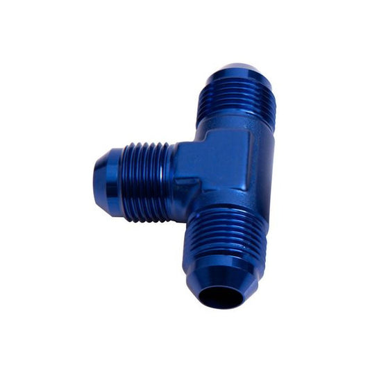 Aeroflow AF824-06 Male Flare Tee -6AN Blue All Sides Male AN AF824-06
